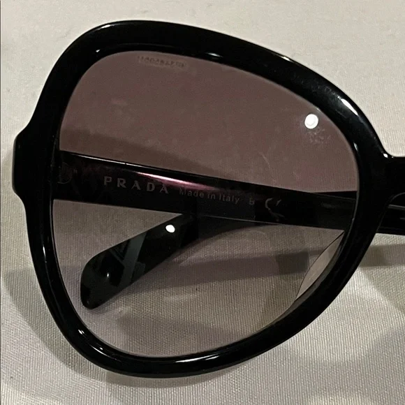 Prada Black Cat’s Eye Sunglasses with Gray/Purple Gradient Lens Prada Black Cat main image 3